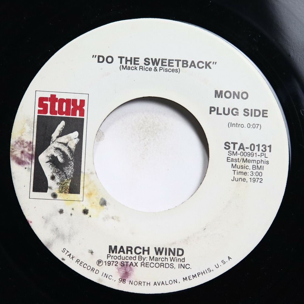 MARCH WIND‎ - DO THE SWEETBACK (BOTH SIDES) -  SOUL 45 *PROMO*